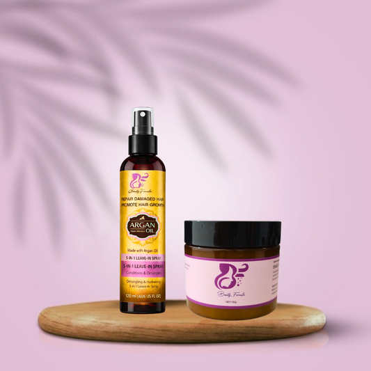 باقة التسريح اليومية (كريم الشيا + سبراي فك التشابك)